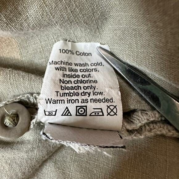 Madewell Army Green Utility Button Up Military Style Shirt Size Medium - Picture 7 of 7